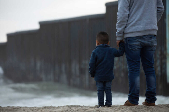 Tijuana,,Baja,California,,Mexico,-,April,11,,2021:,A,Father