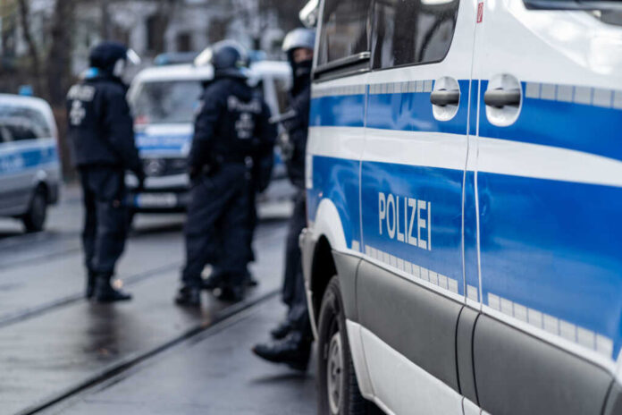 German,Police,Car,From,Berlin,Is,In,The,Focus,And