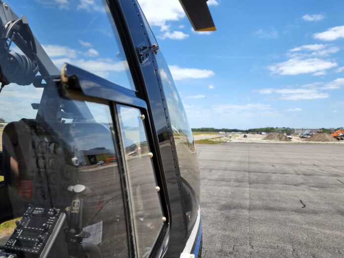 Bell,206,L4,Helicopter,Parked,At,The,Ramp,At,Tampa