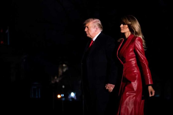 President,Donald,J.,Trump,And,First,Lady,Melania,Trump,Walk