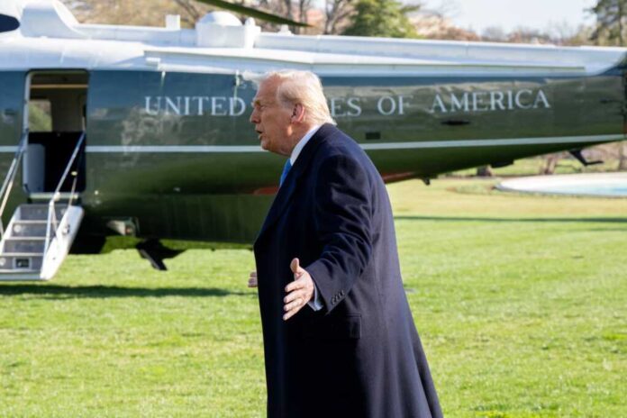 Washington,Dc,,United,States,,March,21,2025:president,Donald,Trump,Waves