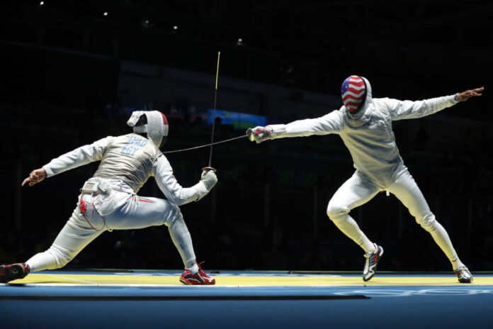 Rio,De,Janeiro,,Brazil,-,August,12,,2016:,Fencer,Of
