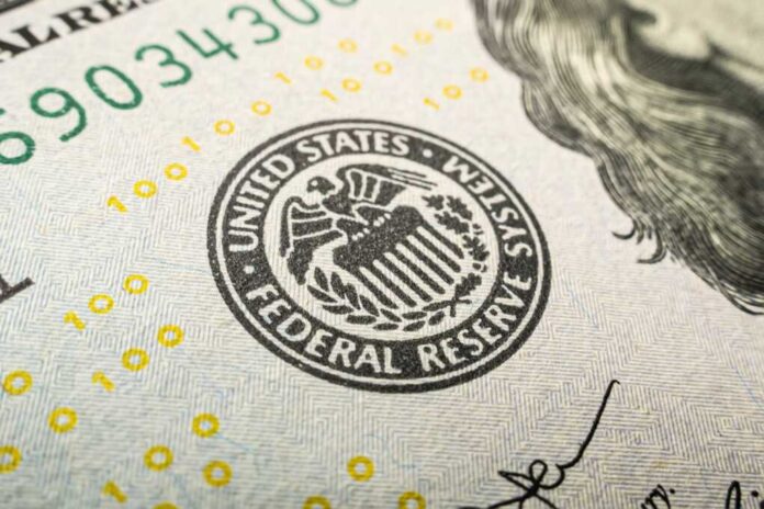 Federal,Reserve,System,Logo,Close-up.,Us,Federal,Reserve,Emblem,On