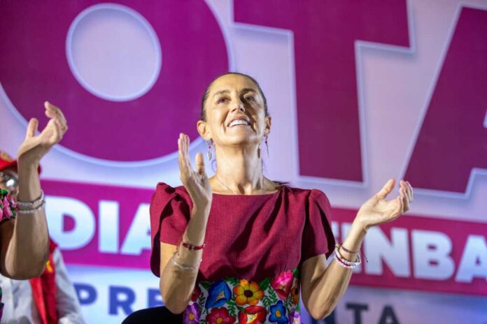 Mexico,City,,Mexico.,May,5th,,2024.,Claudia,Sheinbaum,,Candidate,Running