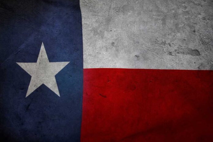 Close-up,Of,Grunge,Texas,Flag