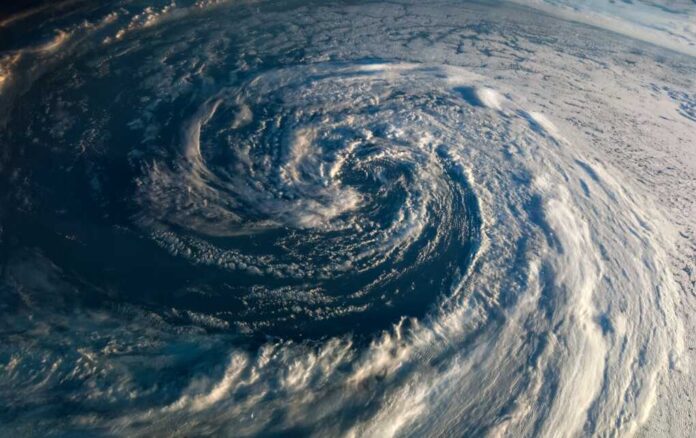 Super,Typhoon,,Tropical,Storm,,Cyclone,,Hurricane,,Tornado,,Over,Ocean.,Weather