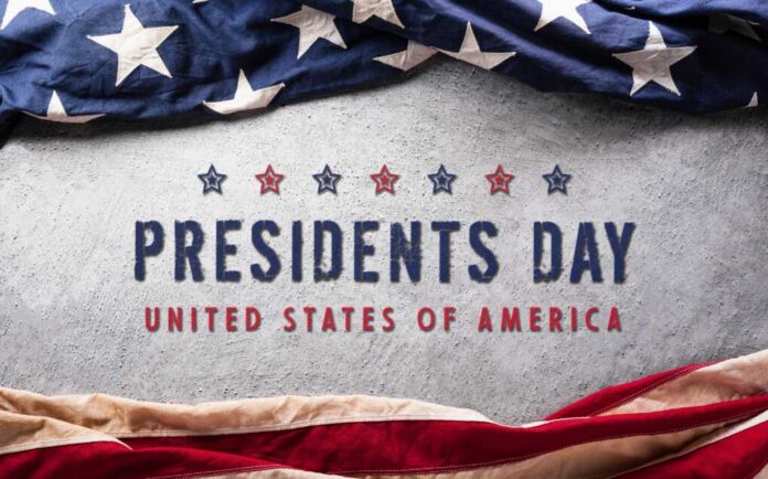 Happy,Presidents,Day,Concept,Made,From,American,Flag,And,The