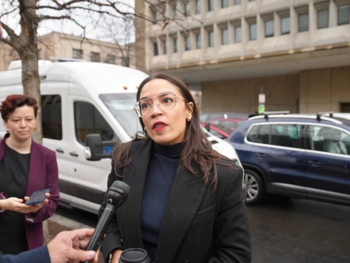 Washington,,Dc,Usa,02-28-2024:,Congresswoman,Alexandria,Ocasio-cortez,Arrives,For,The