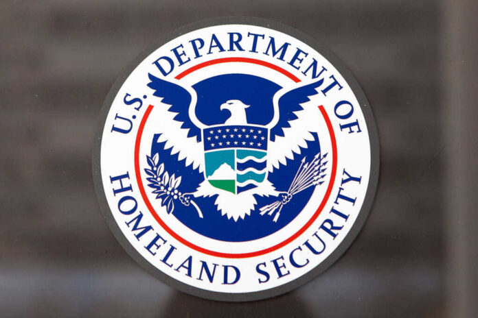 Seal of the U.S. Department of Homeland Security featuring an eagle and shield