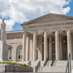 Statue of Lincoln in front of the District of Columbia Court of Appeals