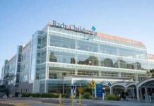 California Power Play Targets Kids’ Care Modern glass-fronted children's hospital building exterior