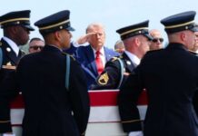 BREAKING: President Trump Attends a Dignified Transfer of Fallen US Troops at Dover Air Force Base.