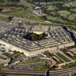 Pentagon building seen from above