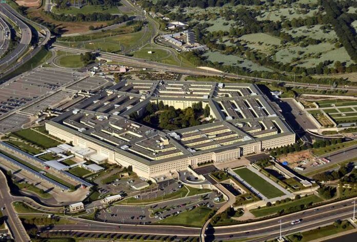 Pentagon building seen from above
