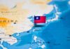 U.S. Warning Jolts Taiwan’s Drone Push Taiwan flag pin on map of East Asia