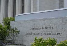 Funding Threats Hit American History Smithsonian Institution museum exterior with engraved stone sign