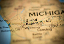 Governor Pardons Refugee Facing Deportation Close-up of a map showing Grand Rapids and surrounding areas in Michigan