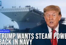 Shock Reversal: Navy Dumps High-Tech Launchers US President Trump Orders New US Carrier to Use “Old” Steam Catapults | Dawn News English