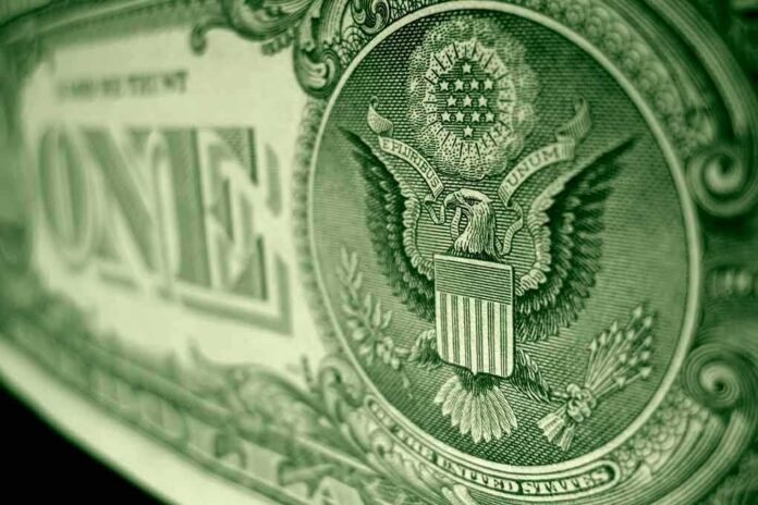 shutterstock_1114802186 Great Seal eagle on U.S. one-dollar bill
