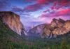 Star Athlete’s Fall Stuns Campus Granite cliffs and waterfall at sunset in a forested valley