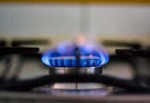 Bay Area “Ban” Panic Begins gas stove burner with blue flame