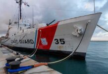 Malicious Code Found On Giant Tanker Coast Guard cutter moored at a pier