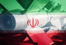 Iran’s Nuclear Future Remains Difficult To Verify Iranian flag overlay on a missile with fins