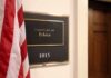 24-Hour Ultimatum Ousts Top NJ Official Office sign for Committee on Ethics with room number 1015