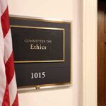 Office sign for Committee on Ethics with room number 1015