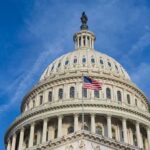 White Powder Panic Hits Congress United States Capitol dome with American flag