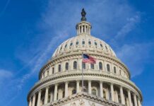 White Powder Panic Hits Congress United States Capitol dome with American flag