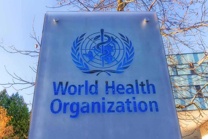 shutterstock_1874186608 World Health Organization sign outdoors